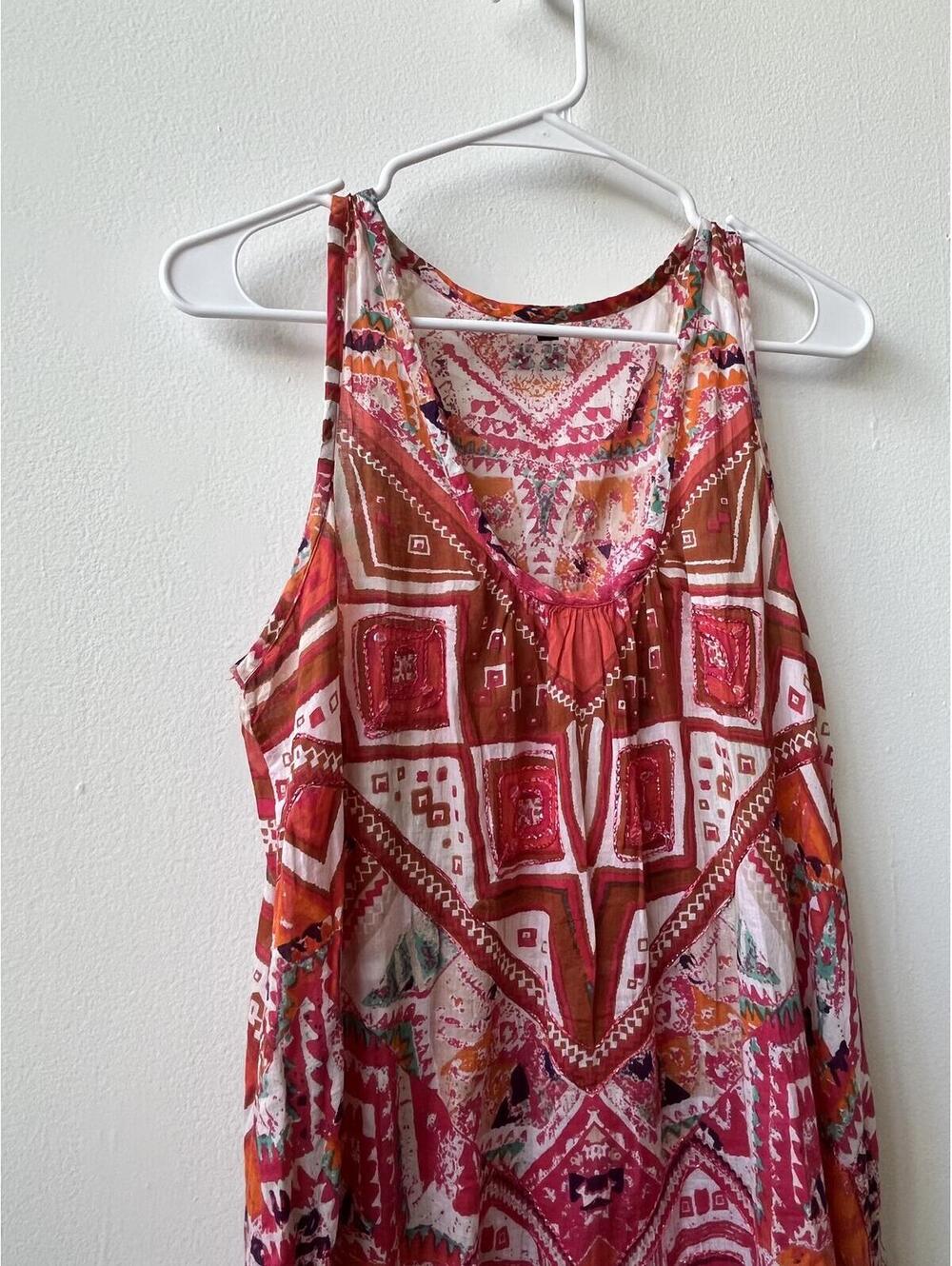 Boho Pattern Cotton Dress Size small/medium